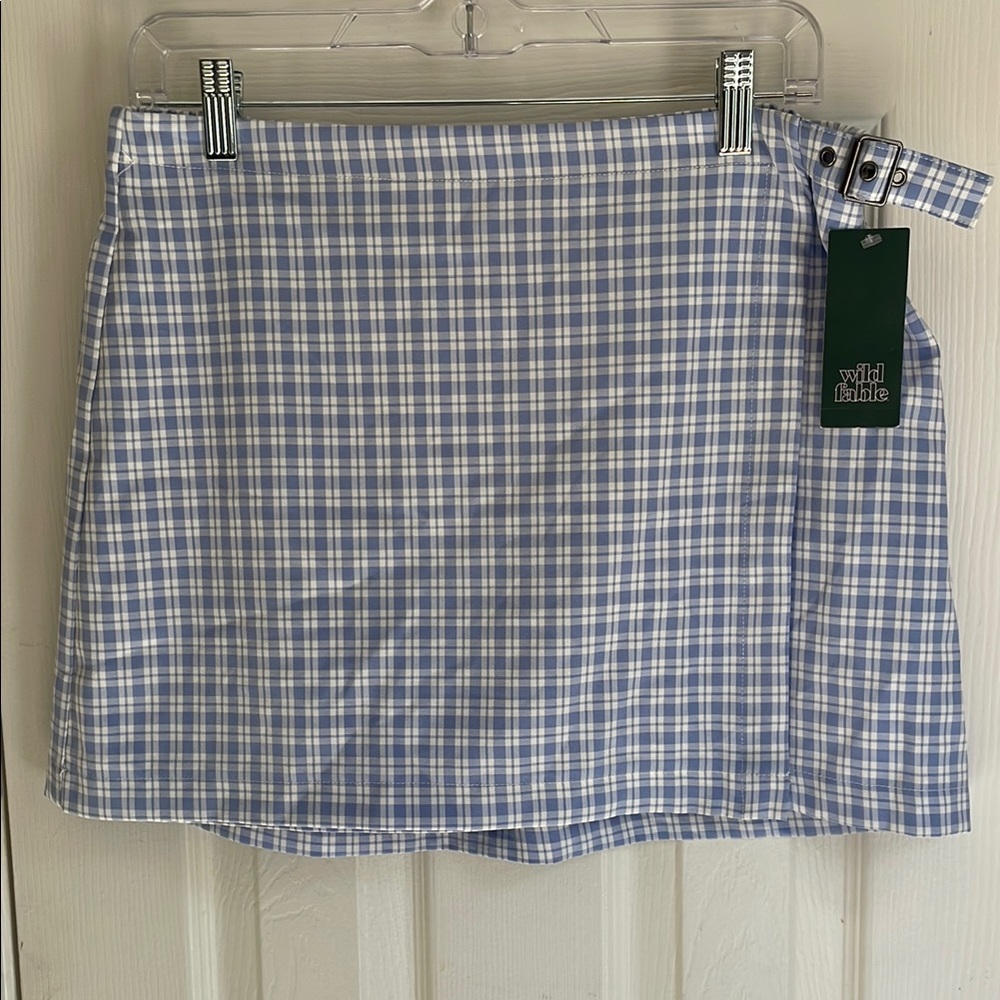 Wild Fable Blue Preppy, Cottagecore Mini Pencil Skirt